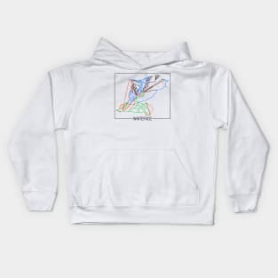 Whiteface Trail Rating Map Kids Hoodie